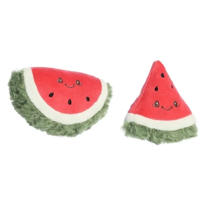 Ebba Mini Watermelon Rattle & Crinkle Set Precious Produce Adorable Baby Stuffed Animal Red 4" 3 Ebba Mini Watermelon Rattle & Crinkle Set Precious Produce Adorable Baby Stuffed Animal Red 4"