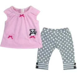 Sophia's - 15" Doll - Panda Bear Hooded Sweatshirt, Tunic & Polka Dot Leggings - Light Pink -Best Toy Store GUEST 0571ff96 650f 4315 a480 5a74a3f06261