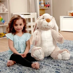 Melissa & Doug Giant Burrow Bunny 21" Stuffed Animal -Best Toy Store GUEST 0632e909 d2ce 46b0 9355 30cba42854be
