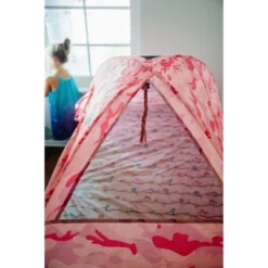Pacific Play Tents Kids Pink Camo Bed Tent Twin Size -Best Toy Store GUEST 070a013a e2a8 4df2 a41e 9acf6ece8adf