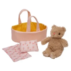 Manhattan Toy Moppettes Bea Bear Stuffed Animal Nurturing Playset With Bear Plush Toy, Fabric Bassinet, Blanket & Pillow -Best Toy Store GUEST 07da0297 3a1e 4449 a0c4 abdfc67c172c
