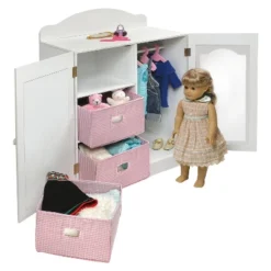 Badger Basket Mirrored Doll Armoire With Baskets -Best Toy Store GUEST 07f8c334 fec2 4ceb bfe8 630bc5b0f05f