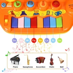 Costway Kids Rainbow Piano Keyboard 8 Keys Music Toy Gift W/ Animal Playground LED Light -Best Toy Store GUEST 0dc3fc7c 839b 468d b549 a3d11120df04