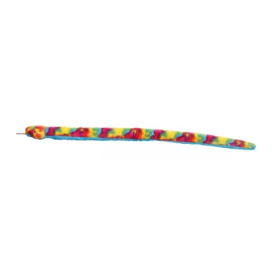 Aurora Snake 53" Rainbow Multicolored Stuffed Animal 4 Aurora Snake 53" Rainbow Multicolored Stuffed Animal - Image 2