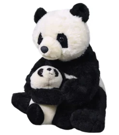 Wild Republic Mom & Baby Panda Stuffed Animal, 12 Inches