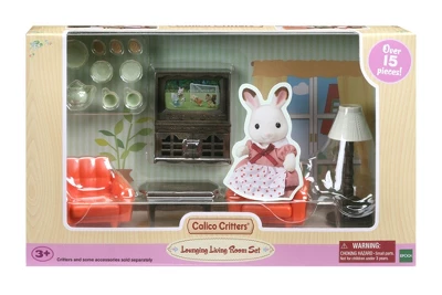 Calico Critters Lounging Living Room Set, Dollhouse Furniture Set 6 Calico Critters Lounging Living Room Set, Dollhouse Furniture Set - Image 4