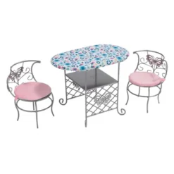 Badger Basket Tea Time Metal Doll Table And Chair Set With Accessories - Silver/Pink/Multi -Best Toy Store GUEST 1f4f4f19 0255 4381 b705 51e8e559fba7
