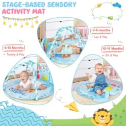 Baby Gym Baby Play Mat Kick And Play Piano Gym W/ 5 Hanging Sensory Toys PinkBlue -Best Toy Store GUEST 2004af53 6583 4dc2 9bdc a2f7d86f375f