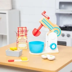 Melissa & Doug Wooden Make-a-Cake Mixer Set (11pc) - Play Food And Kitchen Accessories -Best Toy Store GUEST 20472d92 89ea 4340 98d8 e58891359894
