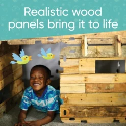 Hearthsong 32-Panel Cabin Style Fantasy Fort Indoor Fort Building Kit With Hook And Loop Connectors -Best Toy Store GUEST 2194d4bf 9263 43e8 b012 92487f46a438