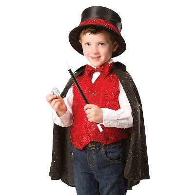 Melissa & Doug Magician Role Play Costume Set - Includes Hat, Cape, Wand, Magic Tricks 11 Melissa & Doug Magician Role Play Costume Set - Includes Hat, Cape, Wand, Magic Tricks - Image 9