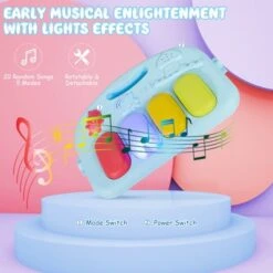 Baby Gym Baby Play Mat Kick And Play Piano Gym W/ 5 Hanging Sensory Toys PinkBlue -Best Toy Store GUEST 2714722f e00b 4ccc 97df 7406d79fe0dc