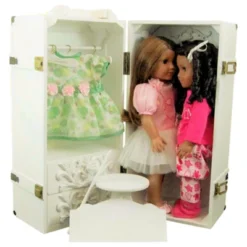 The Queen's Treasures 18 Inch Doll Furniture,Clothes Storage Trunk Case -Best Toy Store GUEST 306dd10c bd4c 471d 80a1 0cd08ae2cff2