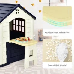 Costway Kid's Playhouse Games Cottage W/ 7 PCS Toy Set & Waterproof Cover -Best Toy Store GUEST 30d2f078 c97c 4891 83a7 17f85b53051c