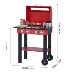 Teamson Kids Little Helper Backyard BBQ Grill Playset With Interactive Features And 25 Play Cooking Accessories, Red/Black 15 Teamson Kids Little Helper Backyard BBQ Grill Playset With Interactive Features And 25 Play Cooking Accessories, Red/Black -Best Toy Store GUEST 30dbc316 f77e 4ea1 962a 817ab097089a