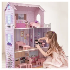 Teamson Kids Fancy Mansion Doll House With 13pcs Furniture -Best Toy Store GUEST 34381084 457a 4c17 9d55 2e26d396394d
