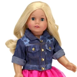 Sophia’s Acid Wash Style Jean Jacket For 18" Dolls, Blue -Best Toy Store GUEST 34688940 9ffb 4287 b412 8a6d116dc79f