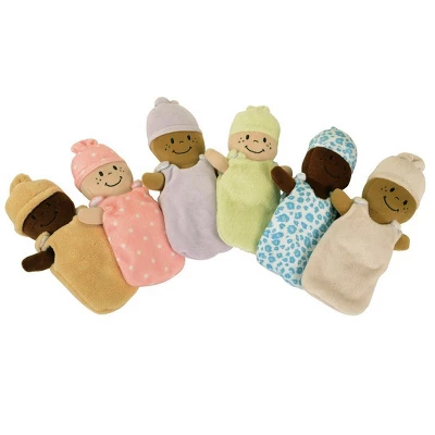 Creative Minds Basket Of Soft Babies With Removable Sack Dresses - Set Of 6 3 Creative Minds Basket Of Soft Babies With Removable Sack Dresses - Set Of 6