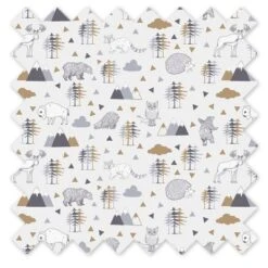 Bacati - Woodlands Gray/Beige Play Tent For Kids/Toddlers, 100% Cotton Percale Fabric Cover -Best Toy Store GUEST 38d7a728 e775 460a a1ed 8a2b819c4104