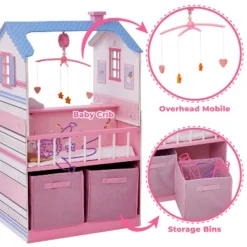 Olivia's Little World Childrens Wooden Doll Changing Station Dollhouse TD-11460W -Best Toy Store GUEST 3a1738fc 7e04 4d74 b75e 598b885f4cba