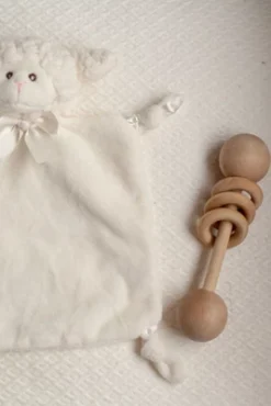 Bearington Baby Wee Lamby, Small Lamb Stuffed Animal Lovey Security Blanket, 8" X 7" -Best Toy Store GUEST 3c91a26e a5a2 46b1 81e1 231141807f08