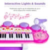 Best Choice Products 37-Key Kids Electronic Piano Keyboard W/ Multiple Sounds, Lights Microphone, Stool -Best Toy Store GUEST 40abdb56 a6e4 4979 95cd 4d70d6acbc66