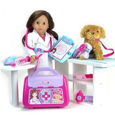 Sophia’s Medical Kit For 18" Dolls, Pink 3 Sophia’s Medical Kit For 18" Dolls, Pink