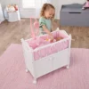 Badger Basket Cabinet Doll Crib With Gingham Bedding And Free Personalization Kit - White/Pink -Best Toy Store GUEST 437db30a db72 41cc a577 62099e3c0b33