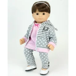 Sophia's - 15" Doll - Panda Bear Hooded Sweatshirt, Tunic & Polka Dot Leggings - Light Pink -Best Toy Store GUEST 443113c5 b592 4746 9138 cb9f7b509fef
