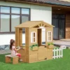 Outsunny Outdoor Playhouse For Kids Wooden Cottage With Working Doors Windows & Mailbox, Pretend Play House For Age 3-6 Years -Best Toy Store GUEST 4a5db789 8a28 456d ae48 c4d21b306c9a