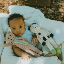 Pebble Organic Cow Rattle