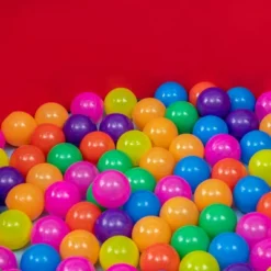 Outsunny Indoor/Outdoor Memory Foam Ball Pit For Toddlers 1-3 Sensory Toy, Red -Best Toy Store GUEST 4ee4825c 316e 49fe bdff f8e987de3f10