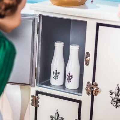 The Queen's Treasures 18 Inch Doll Furniture Vintage Style Ice Box Refrigerator 4 The Queen's Treasures 18 Inch Doll Furniture Vintage Style Ice Box Refrigerator - Image 2