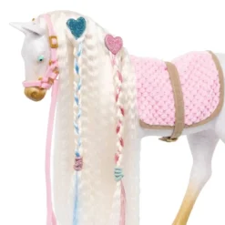 Our Generation 12" Hair Play Foal - Glitter & Hearts Andalusian Horse In White -Best Toy Store GUEST 5172b0ab 6a90 4275 a144 a241cfebe3ce