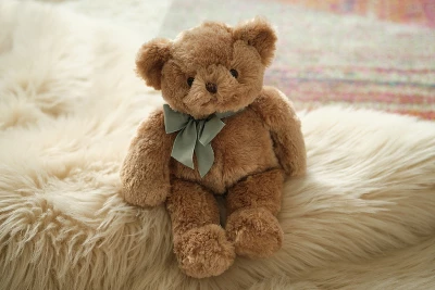 Bearington Baby Gus The Teddy Bear: Hand-Sewn Brown Bear With Soft Fur, Premium Fill And Satin Bow; 13 Tall 4 Bearington Baby Gus The Teddy Bear: Hand-Sewn Brown Bear With Soft Fur, Premium Fill And Satin Bow; 13 Tall - Image 2