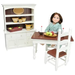 The Queen's Treasures 18 In Doll Fully Wooden Kitchen Table And Two Chairs -Best Toy Store GUEST 5355771a 261b 4832 83e0 617a946d6a61