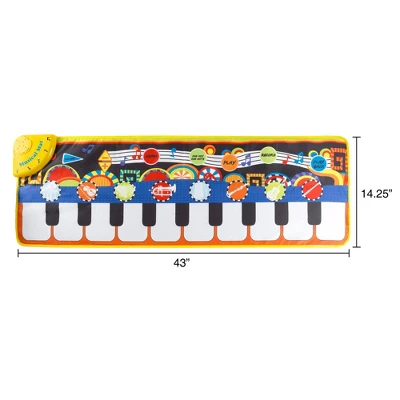 Toy Time Kids' Battery-Operated Musical Piano Step Play Mat 3 Toy Time Kids' Battery-Operated Musical Piano Step Play Mat