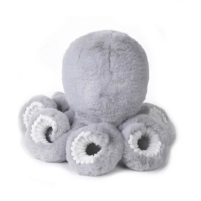 Lambs & Ivy Ocean Blue Plush Gray Octopus Stuffed Animal Toy - Inky 4 Lambs & Ivy Ocean Blue Plush Gray Octopus Stuffed Animal Toy - Inky - Image 2