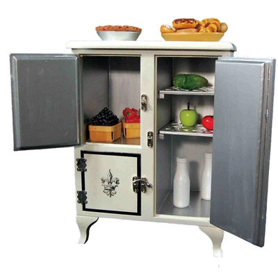 The Queen's Treasures 18 Inch Doll Furniture Vintage Style Ice Box Refrigerator 5 The Queen's Treasures 18 Inch Doll Furniture Vintage Style Ice Box Refrigerator - Image 3