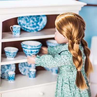 The Queen's Treasures 18 Inch Doll Wooden Farmhouse Cupboard Dish Hutch 9 The Queen's Treasures 18 Inch Doll Wooden Farmhouse Cupboard Dish Hutch - Image 7