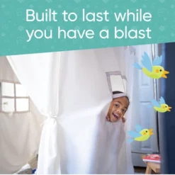 Hearthsong Cozy Cottage Bed Canopy With LED Lights Designed For Twin Or Queen-Sized Bed - Gray -Best Toy Store GUEST 61351a88 3081 4eed a350 a005a3089966