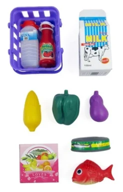 Link Supermarket Cash Register With Checkout Scanner, Weight Scale, Microphone, Calculator, Play Money And Food Shopping Playset For Kids