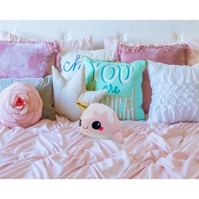 Seven20 Glitter Galaxy 6-Inch Ice Cream Cone Horn Pink Narwhal Collectible Plush 6 Seven20 Glitter Galaxy 6-Inch Ice Cream Cone Horn Pink Narwhal Collectible Plush - Image 4