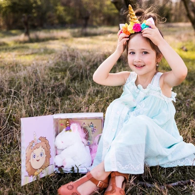 Tickle & Main Magical Unicorn Gift Set, 3-Piece Set, Unicorn Stuffed Animal For Girls 2 Years Old And Above 6 Tickle & Main Magical Unicorn Gift Set, 3-Piece Set, Unicorn Stuffed Animal For Girls 2 Years Old And Above - Image 4