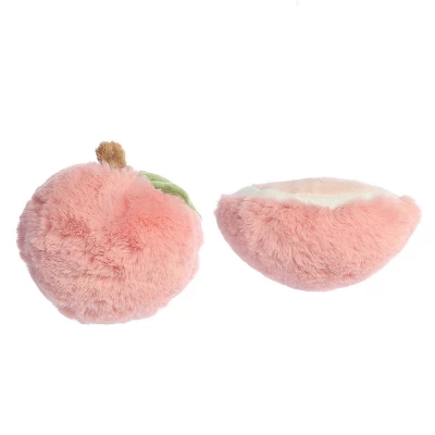 Ebba Mini Peach Rattle & Crinkle Set Precious Produce Adorable Baby Stuffed Animal Pink 3.5" 5 Ebba Mini Peach Rattle & Crinkle Set Precious Produce Adorable Baby Stuffed Animal Pink 3.5" - Image 3