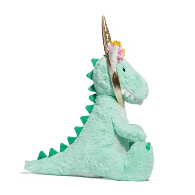 FAO Schwarz 12" Sparklers T-Rex With Removable Fantasy Headband Toy Plush 5 FAO Schwarz 12" Sparklers T-Rex With Removable Fantasy Headband Toy Plush - Image 3