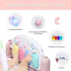 3 In 1 Baby And Toddler Learning Toys Fitness Music And Lights Fun Piano Activity Center Pink -Best Toy Store GUEST 6b6b0a1e c2fe 4993 9033 2863f717a105