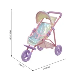 Olivia's Little World Baby Doll Jogging Stroller Buggy Iridescent Color OL-00016 -Best Toy Store GUEST 6c7ec80c 68f8 41d0 81d1 a1130db8852e