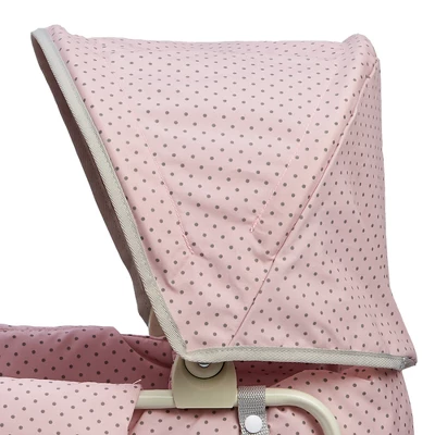 Olivia's Little World - Polka Dots Princess Baby Doll Deluxe Stroller - Pink & Gray 11 Olivia's Little World - Polka Dots Princess Baby Doll Deluxe Stroller - Pink & Gray - Image 9