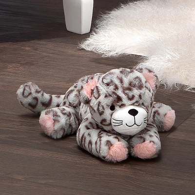 Lambs & Ivy Happy Jungle Plush Leopard Stuffed Animal Toy - Pink/Gray - Cleo 6 Lambs & Ivy Happy Jungle Plush Leopard Stuffed Animal Toy - Pink/Gray - Cleo - Image 4